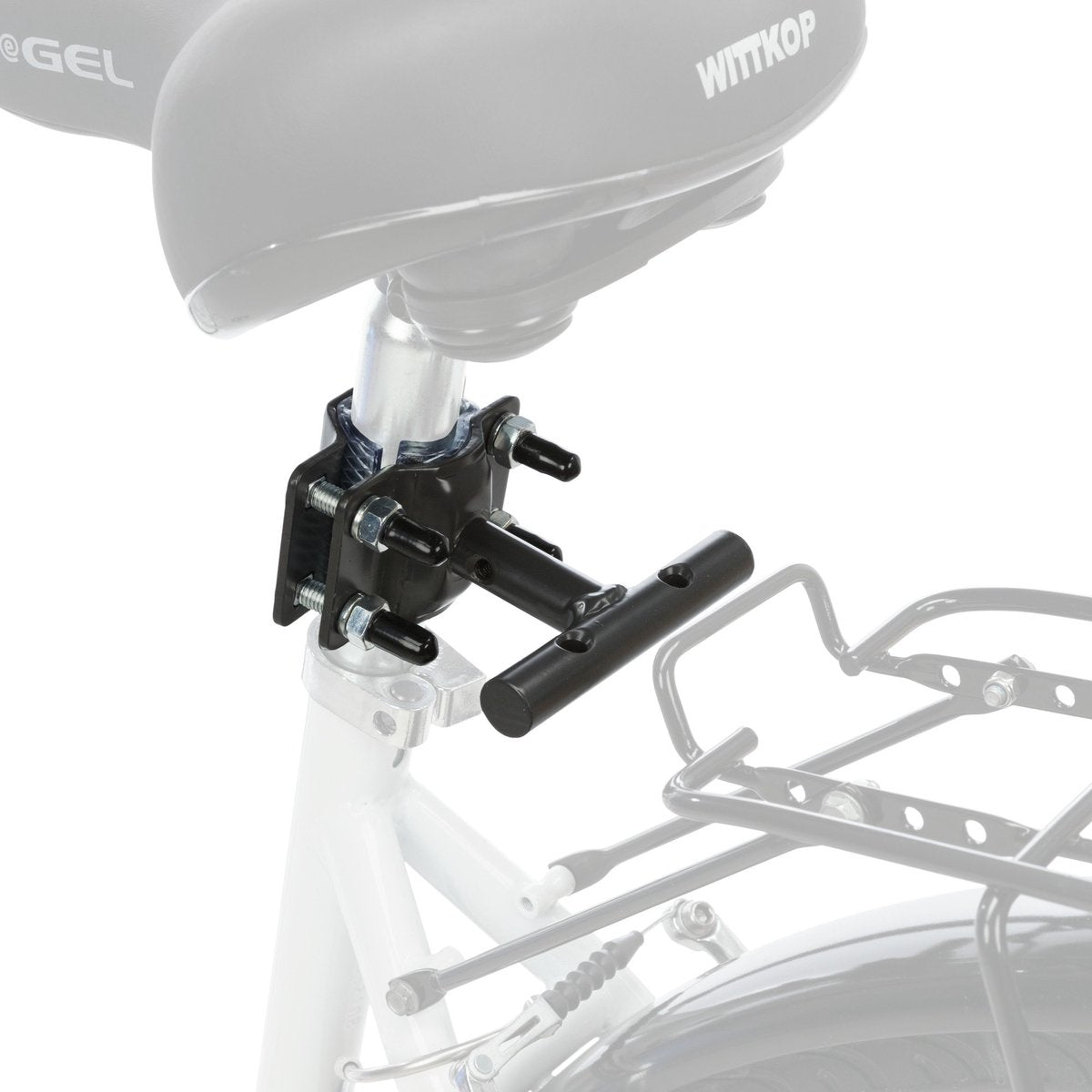 Trixie support tige de selle en forme de T 12860 - pièce de rechange pour support de vélo - convient aux deux côtés