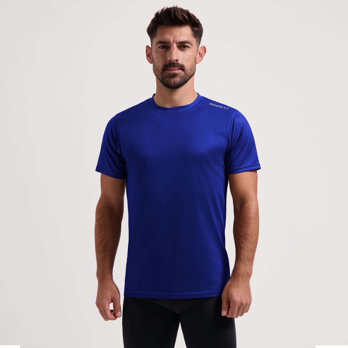 Rogelli promo chemise de running homme - manches courtes - bleu - m