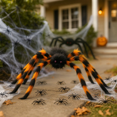 Mikamax xxl araignée décoration halloween - décoration halloween - décoration halloween - araignée - 85cm