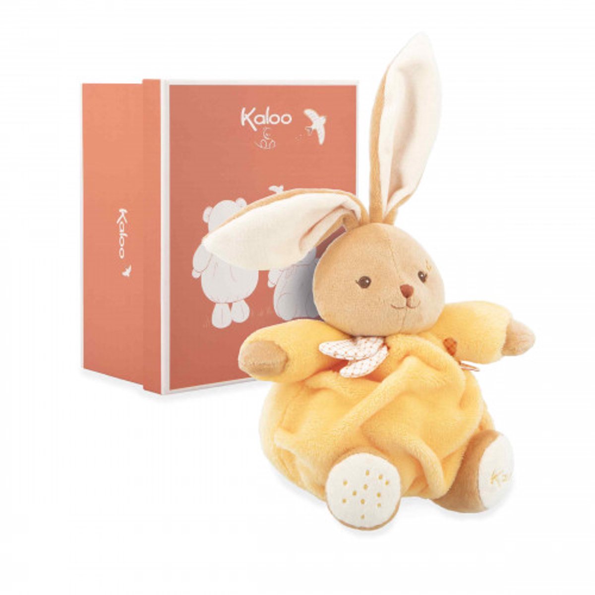 Kaloo intomporel - peluche - couleur jaune - lapin