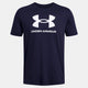 Under Armour UA Sportstyle Logo Update SS-Blu Chemise de sport pour hommes - Academy - Blanc