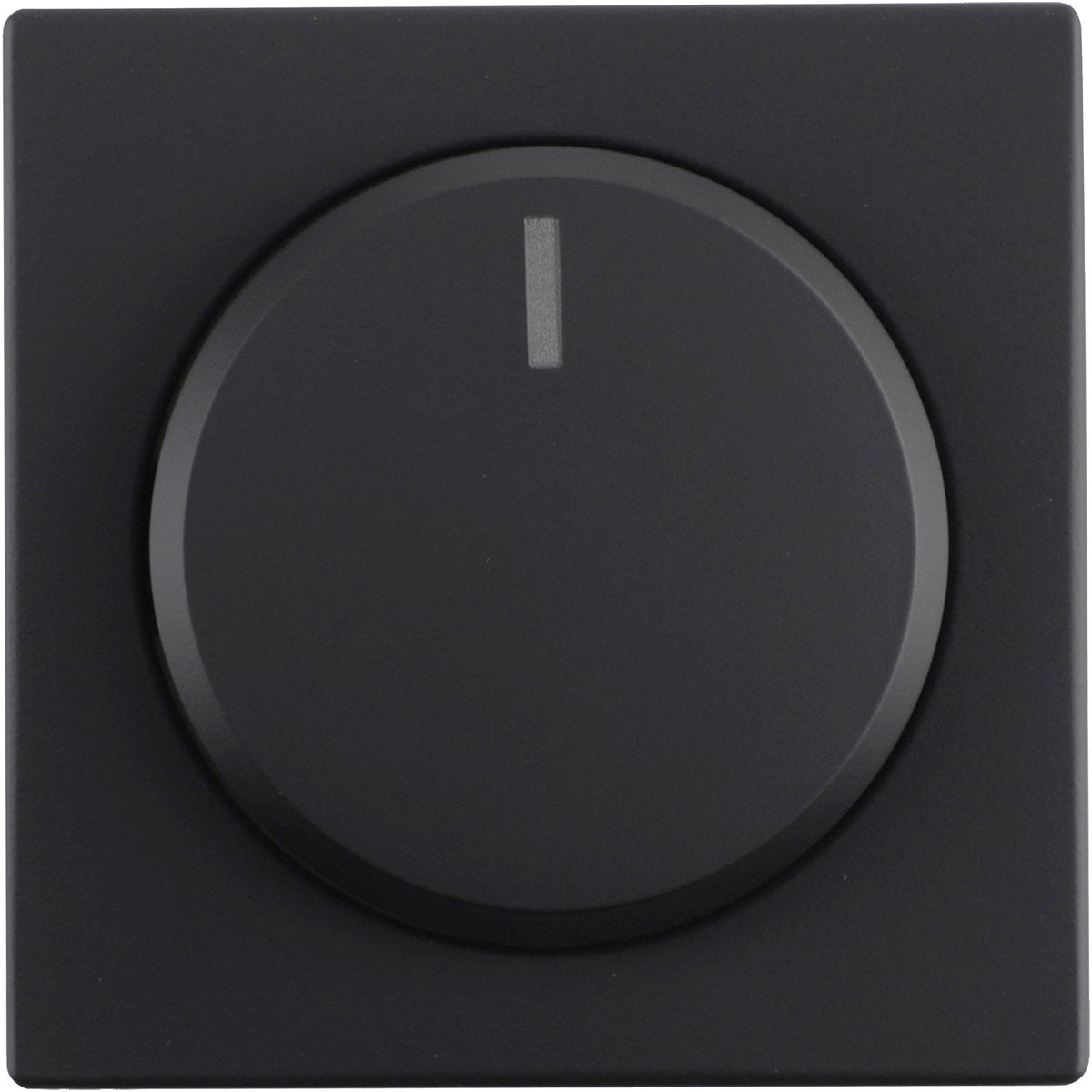 Busch-Jaeger - bouton variateur noir - future linéaire - variateur à plaque centrale