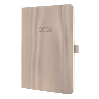 Agenda hebdomadaire Sigel 2026 conceptum - format a5 - taupe - couverture souple - si-c2630