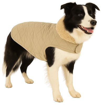 Manteau pour chien Flamingo – Bonnie – manteau pour chien – vestes d'hiver pour chien – manteau imperméable pour chien – 50 cm – a:50cm b:38-40cm c:62-68cm – beige