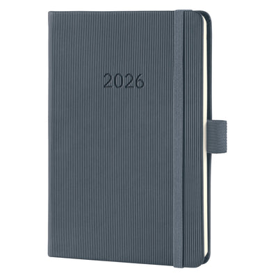 Agenda hebdomadaire Sigel 2026 conceptum - format a6 - gris foncé - couverture rigide - si-c2667