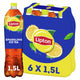 Bouteille pétillante de thé glacé Lipton - originale - étonnamment faible en calories - 6 x 1500 ml - pack économique
