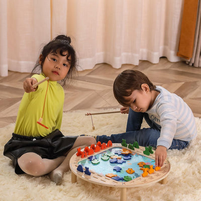Vigatoys viga toys jeu de pêche junior 45 x 11 cm bois 45 pièces