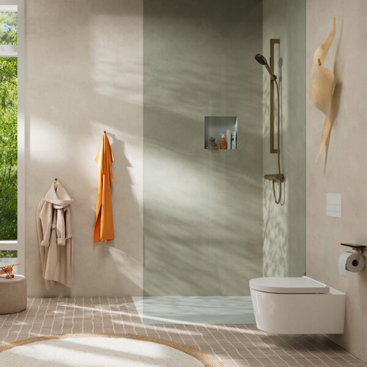 Hansgrohe tecturis s - robinet de douche - montage en saillie - commande à levier unique - chrome