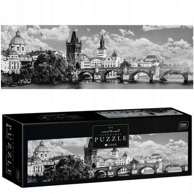 Puzzle jeux Geronimo - 1000 pièces - puzzle panoramique interdruk 1000 pièces pont de Prague -