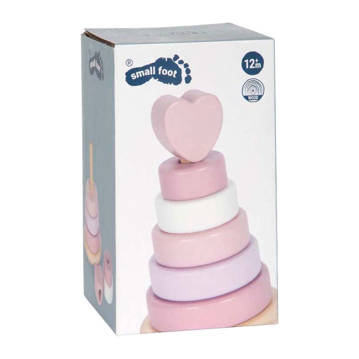 Small foot - tour empilable en bois rose - 7 pcs.