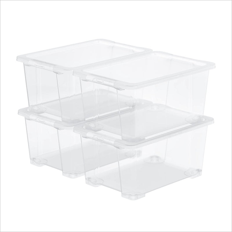 Boîte de rangement Rotho Core Basic - lot de 4 - empilable - 44 litres