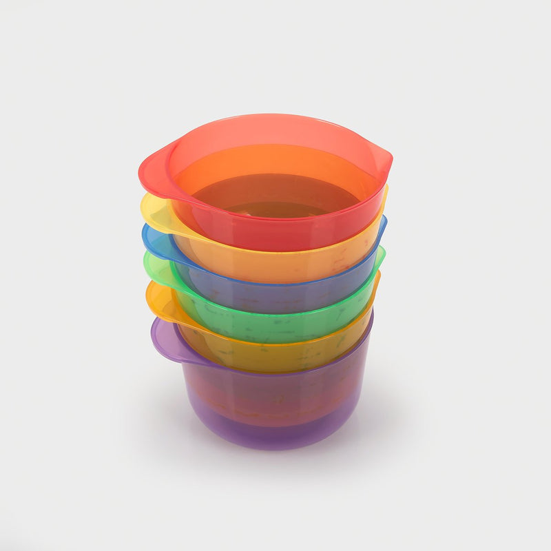 Bols à colorier transparents Tickit ® - pack de 6
