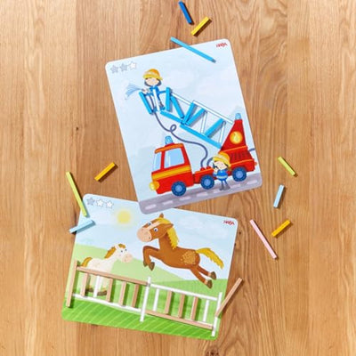 Haba jeu d'organisation stabix jeu éducatif en bois pour enfants.