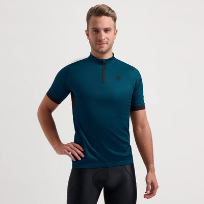 Rogelli core maillot de cyclisme homme - manches courtes - bleu foncé - l