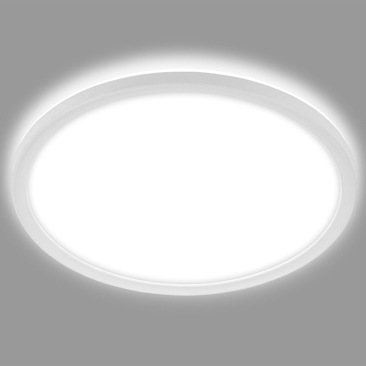 Briloner - éclairage de salle de bain à LED - plafonnier avec rétroéclairage - plafonnier de salle de bain - ip44 - ø42 cm - blanc