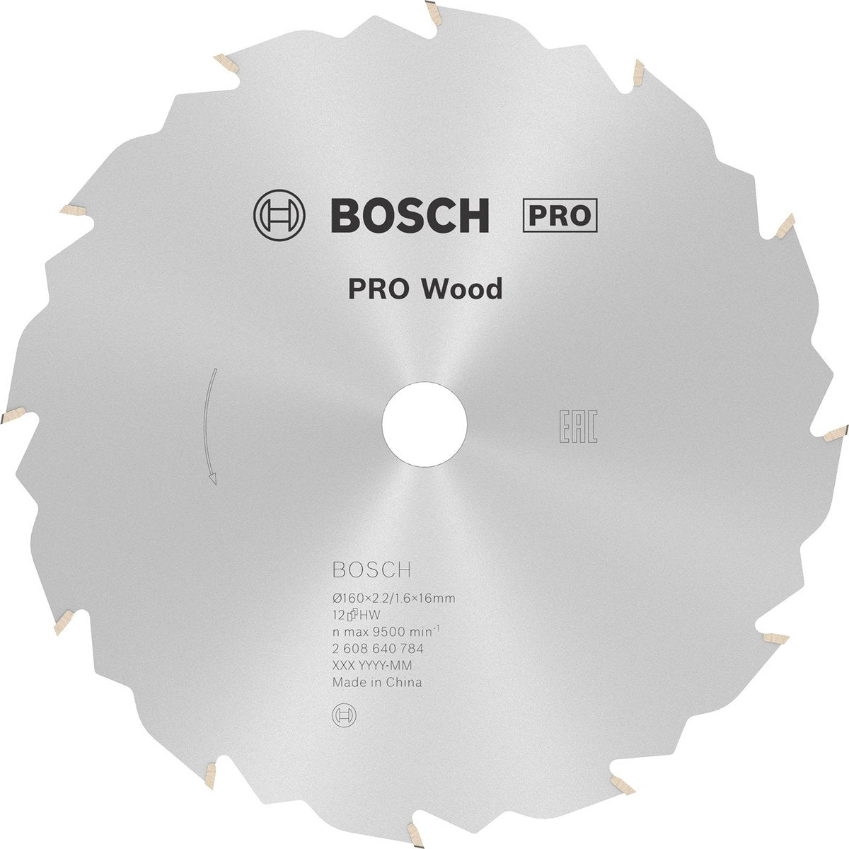 Bosch cirkzb vitesse 160x16x2.4 12t fz wz