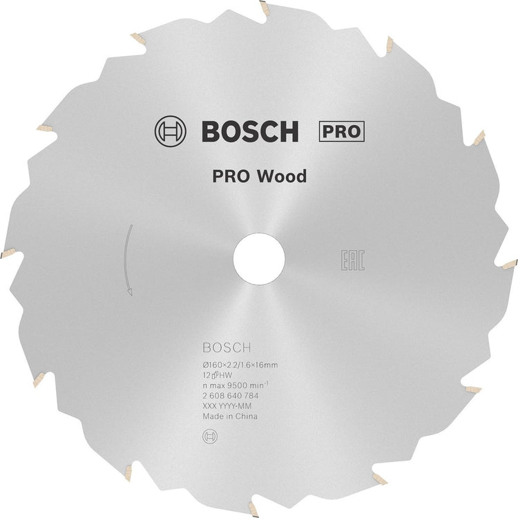 Bosch cirkzb vitesse 160x16x2.4 12t fz wz