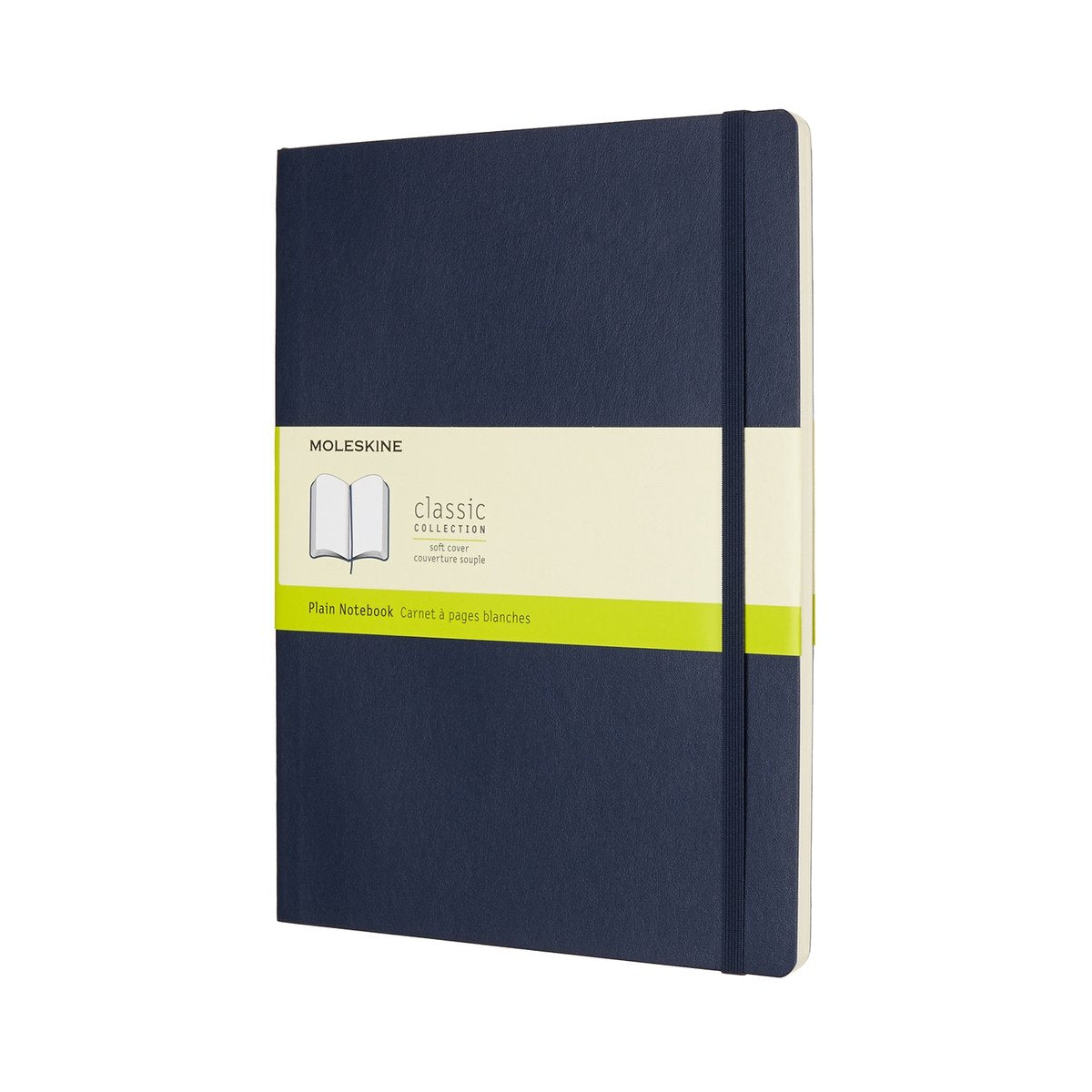 Carnet classique Moleskine - extra large - couverture souple - vierge - bleu saphir