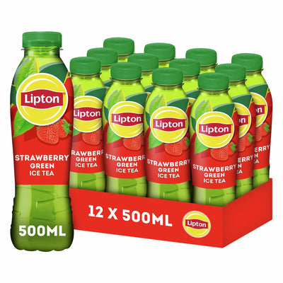 Lipton Ice Tea bouchon vert fraise (12x 500ml)