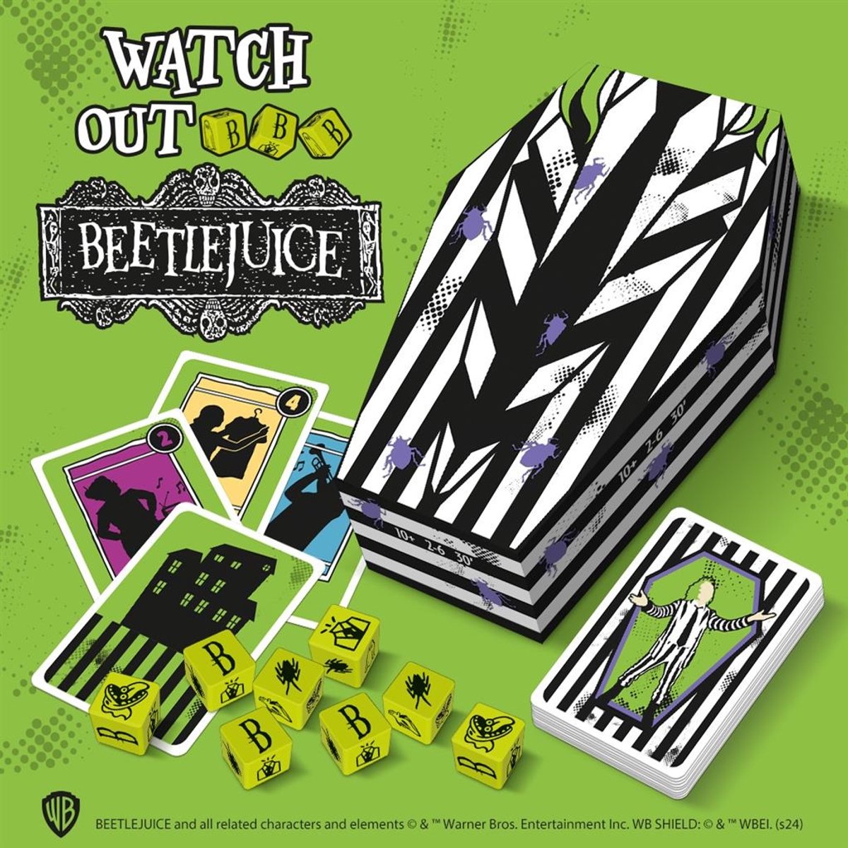 Mixlore beetlejuice : attention ! - jeu de dés |