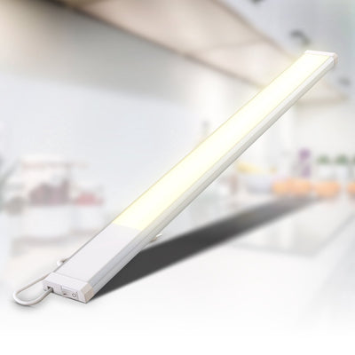 B.K. lumière - éclairage de cuisine - éclairage d'armoire - aluminium - éclairage sous plan - 3 000k - 1 100lm - 10w - l:57,5 cm