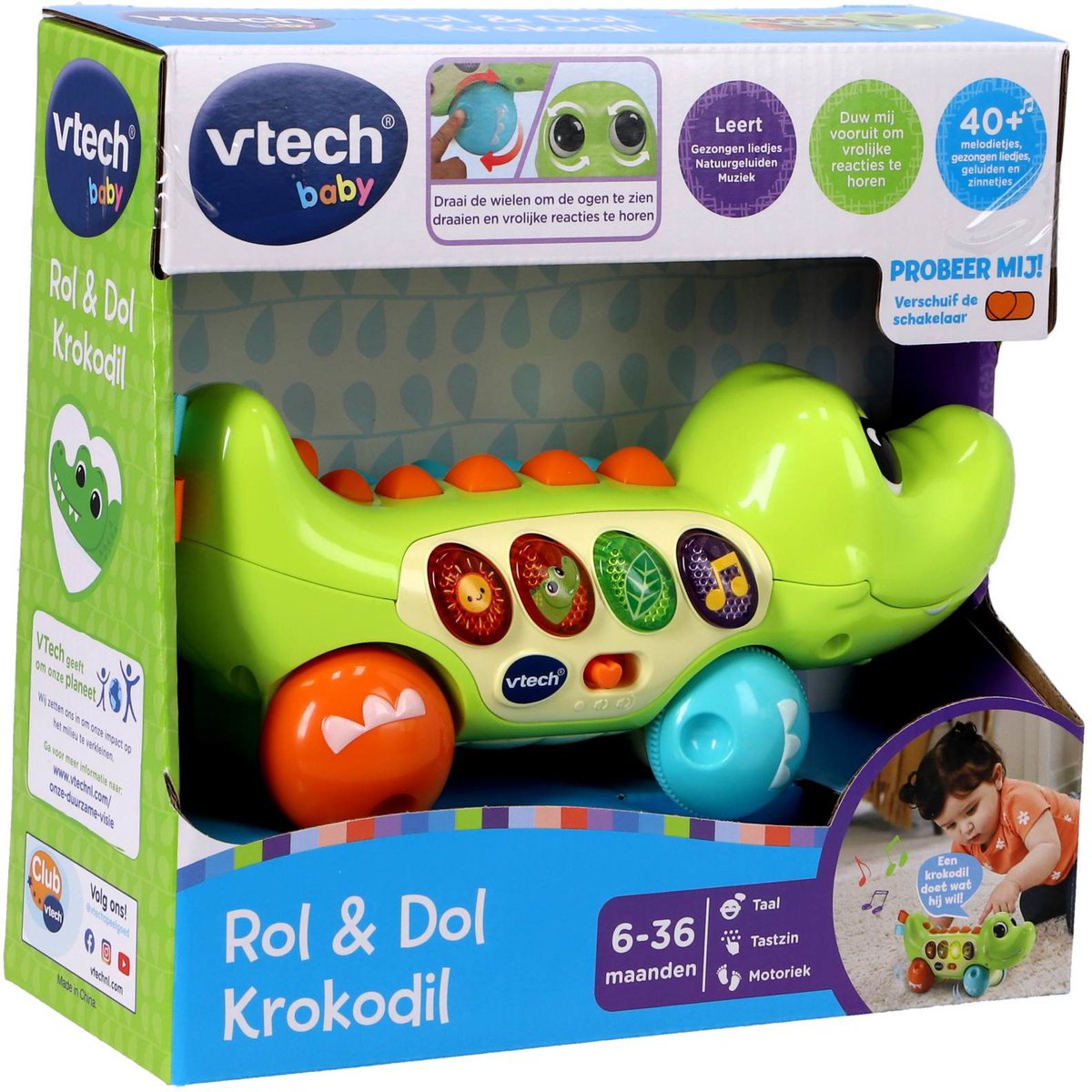 Rouleau Vtech et crocodile dol