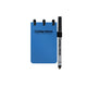 Carnet effaçable Correctbook a7 – bleu terre – mix (lignes vierges) – carnet réutilisable – avec lingette pour stylo – format de poche