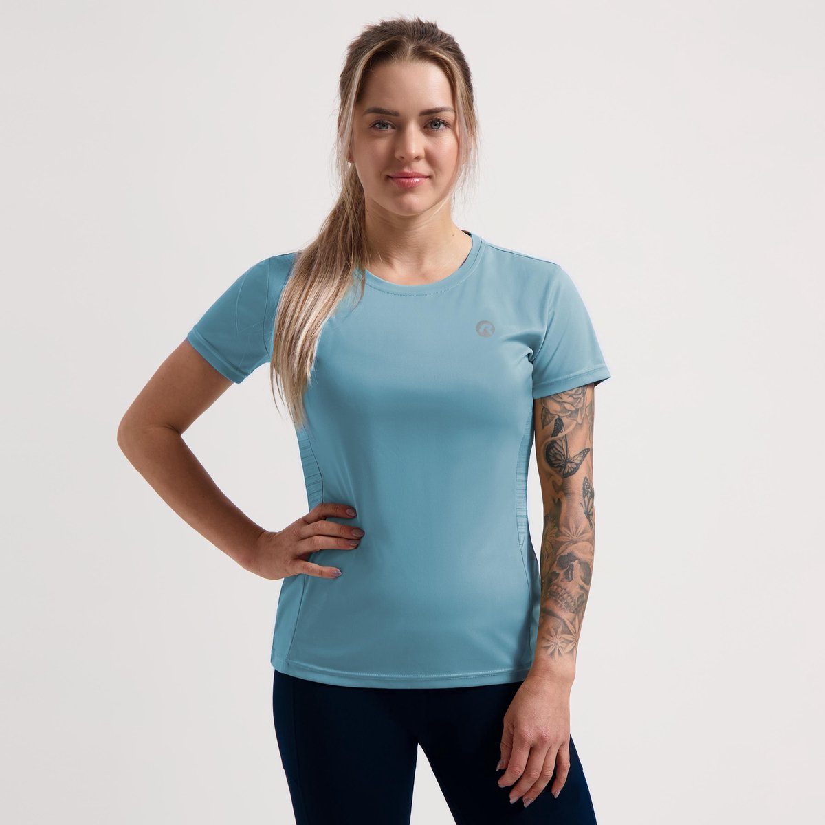 Rogelli core chemise de course femme - manches courtes - bleu - m