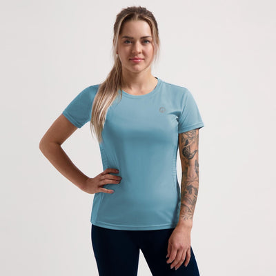 Rogelli core chemise de course femme - manches courtes - bleu - m