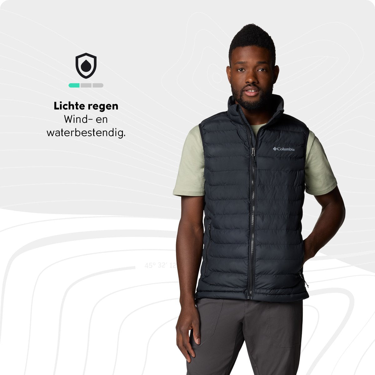 Columbia Powder Lite™ II Vest Gilet d'extérieur pour homme - Noir - Taille XL