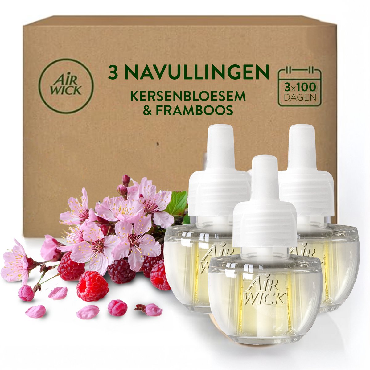 Désodorisant électrique Air wick - fleur de cerisier - 3 recharges