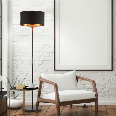 B.k.licht - lampadaire - lampe de salon - lampadaire industriel - lampadaire - avec culot E27 - h: 141,5cm