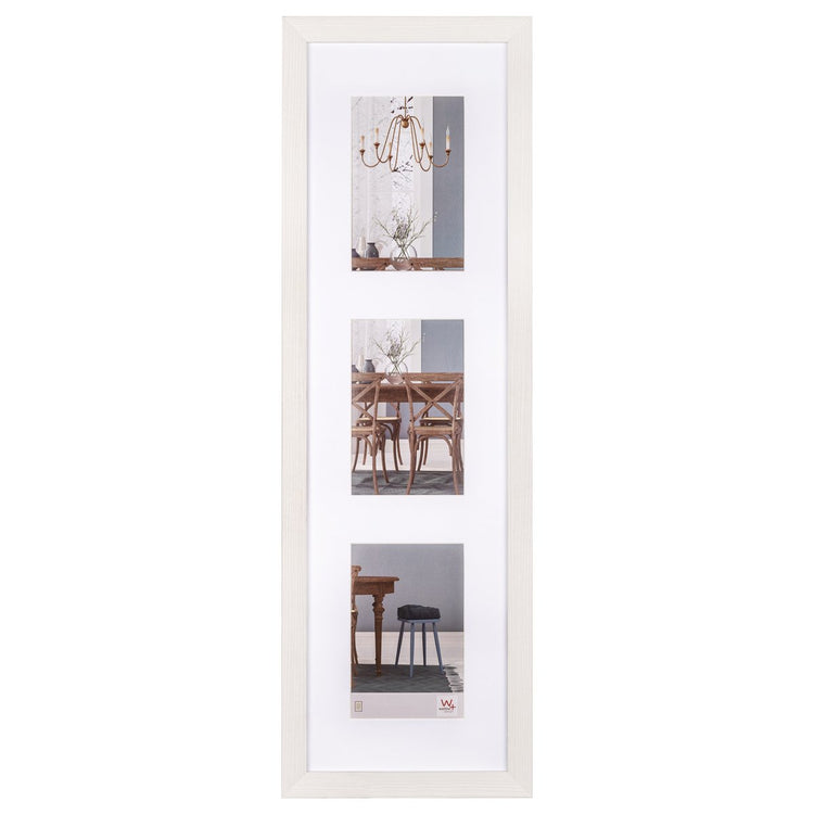 Walther fiorito - cadre en bois mdf - format photo 3x10x15 cm - blanc