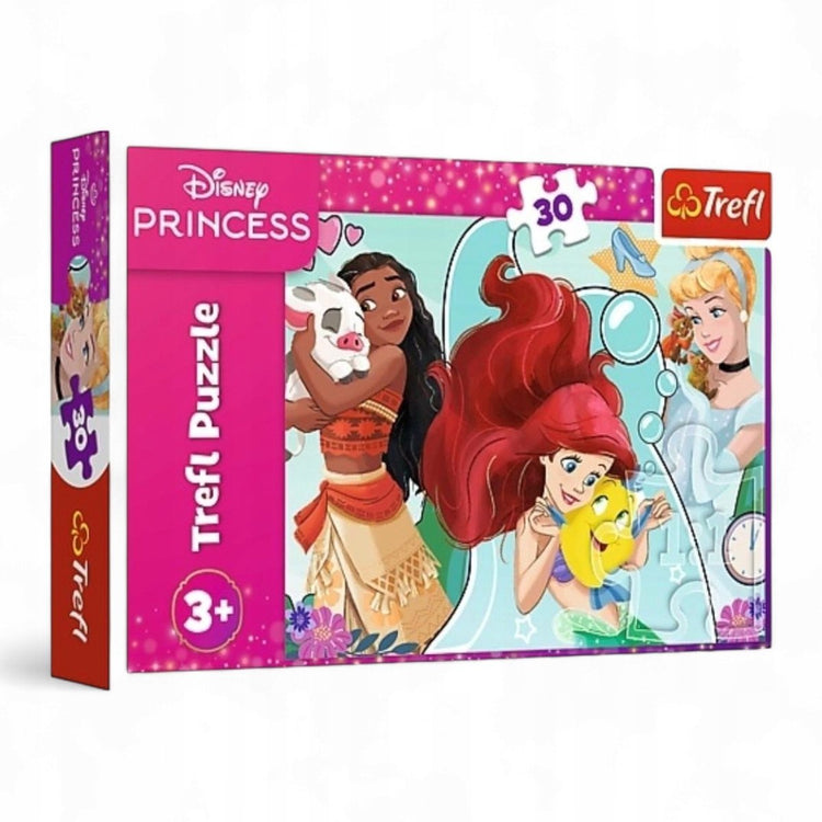 Puzzle Trefl 30 pièces - Princesses Disney, belles courageuses