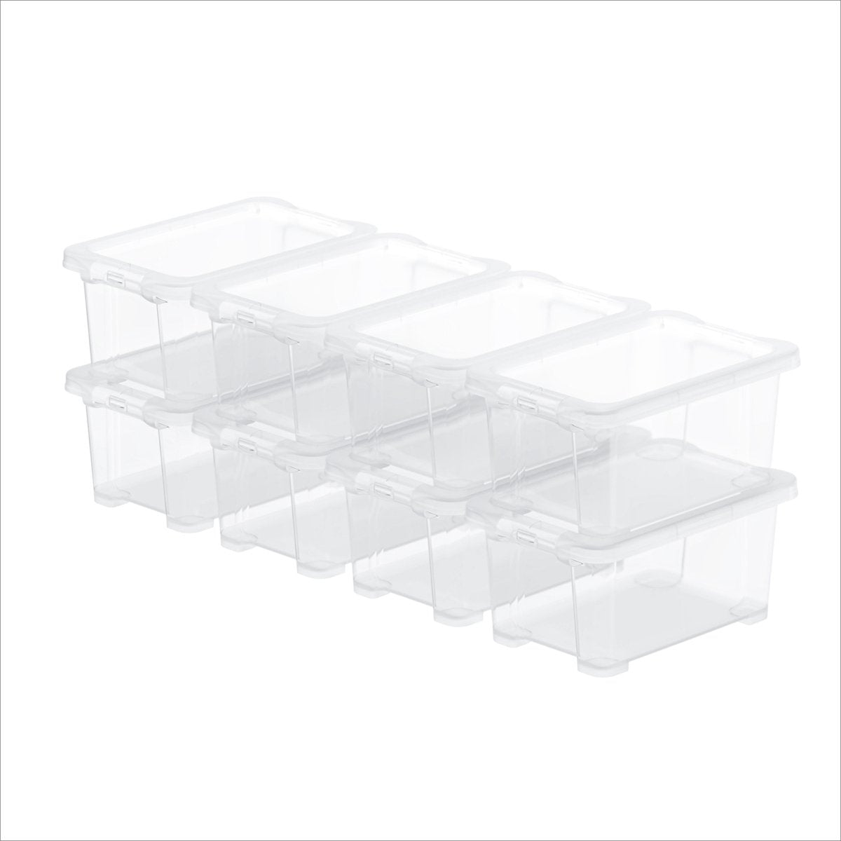 Boîte de rangement Rotho Core Basic - lot de 8 - empilable - 4 litres