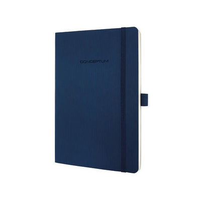 Carnet Sigel - conceptum pure - a5 - couverture souple - bleu - 194 pages - 80 grammes - ligne - si-co327