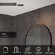 Lucide ziva - spot encastrable salle de bain - ø 8,4 cm - 1xgu10 - ip44 - noir