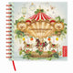 Comello studio pompidom agenda familial 17 mois 6 personnes (couverture souple) carrousel 2027