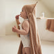 Cape de bain Jollein éponge 75x75cm - biscuit