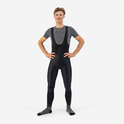 Rogelli pantalon long de cyclisme Deep Winter - avec bretelles - homme - noir - taille l