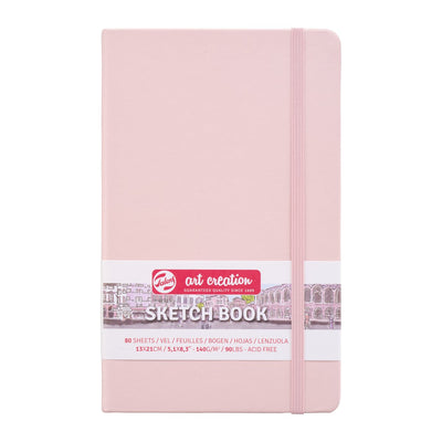 Talens art création carnet de croquis rose pastel 13 x 21 cm 140 g 80 feuilles
