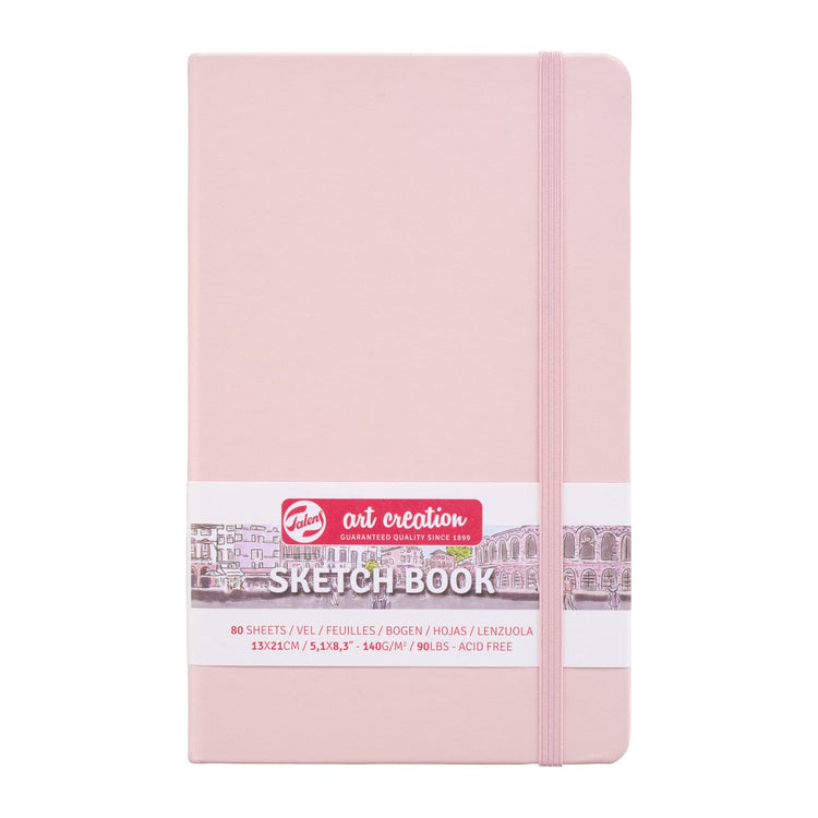 Talens art création carnet de croquis rose pastel 13 x 21 cm 140 g 80 feuilles