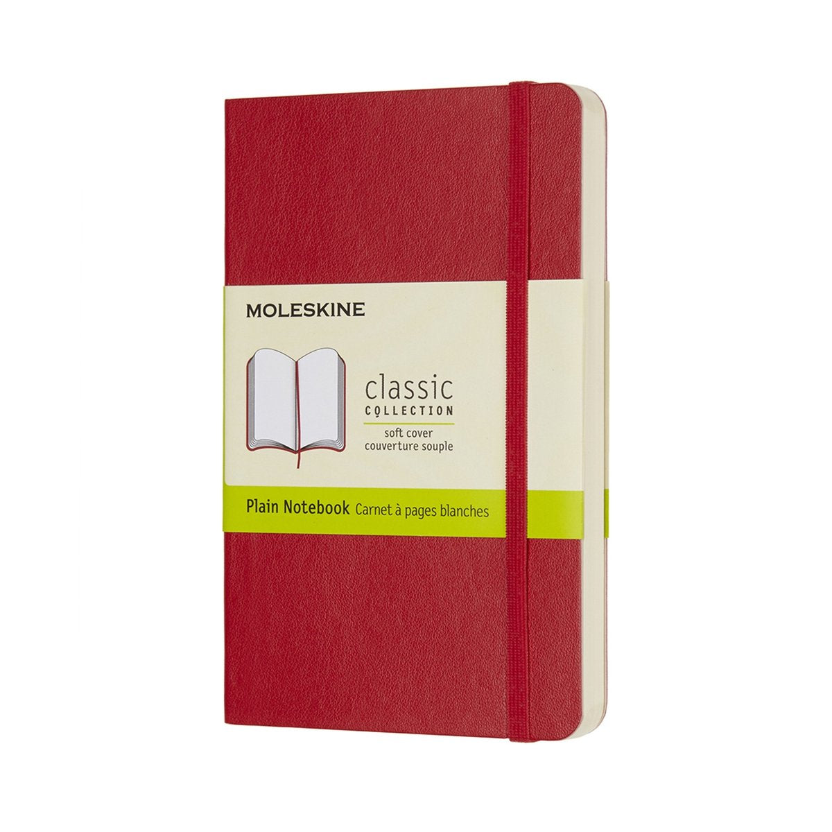 Carnet classique Moleskine - poche - couverture souple - vierge - rouge