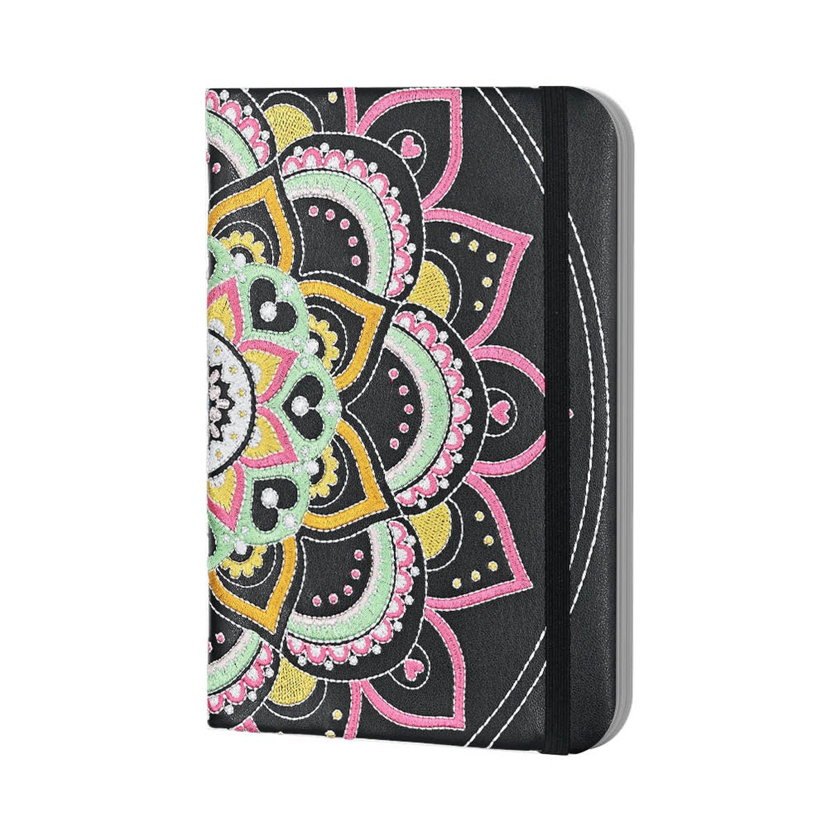 Peter Pauper carnet compact broderie mandal artisanale