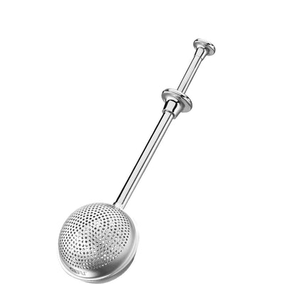 Infuseur à thé Gefu t-ball pour thé en vrac - filtre à thé en acier inoxydable avec poignée - cuillère à café et filtre en un