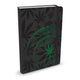 Carnet Peter Pauper taille moyenne - cannabis - avec fermeture élastique - 16x21 cm
