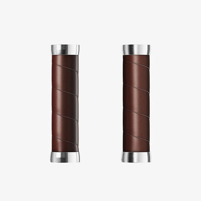Brook's Handles Grips en cuir mince 100 130 mm un brun