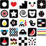 Panda banane - cartes bébé à contraste élevé 0m+ 3m+ - 24pcs. - afbeelding 1