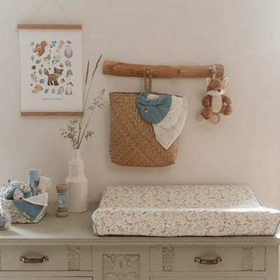 Housse de matelas à langer Little Dutch - multicolore - amis de la forêt - merveilles de la forêt