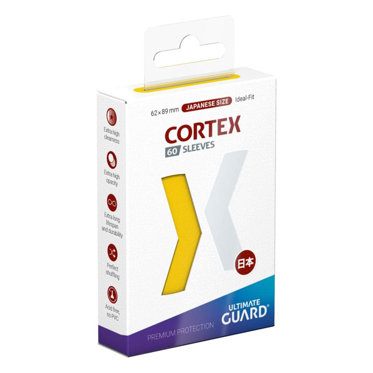 Manchons Cortex Ultimate Guard taille japonaise (60) - jaune